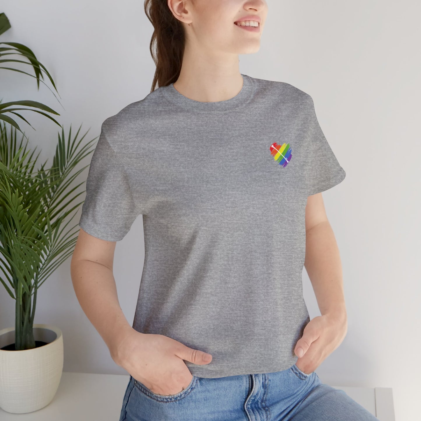 Rainbow Heart | Unisex Short Sleeve Tee