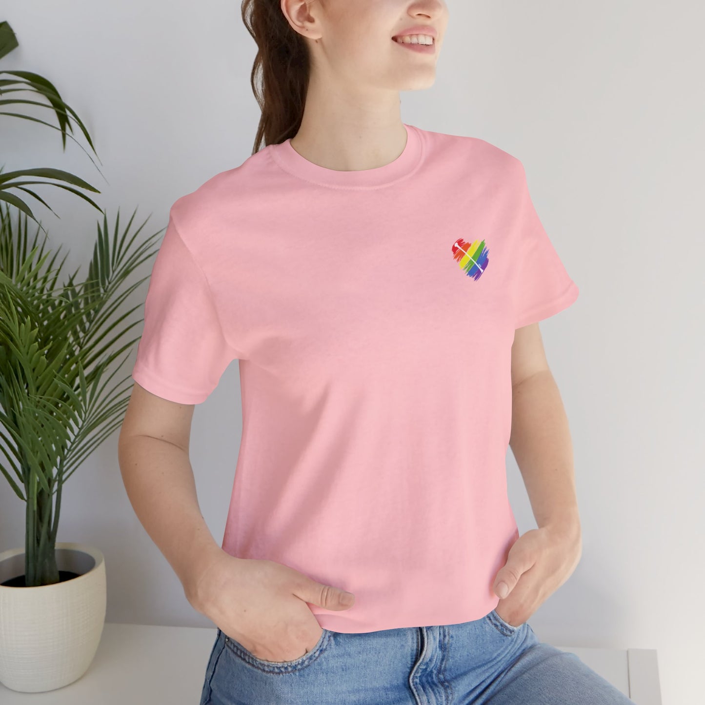 Rainbow Heart | Unisex Short Sleeve Tee