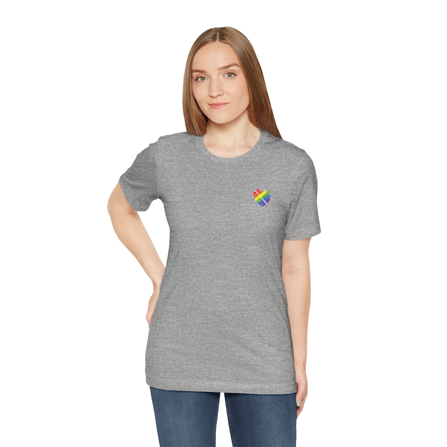 Rainbow Heart | Unisex Short Sleeve Tee