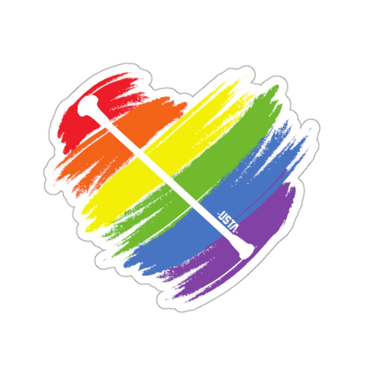 Rainbow Heart | Kiss-Cut Stickers