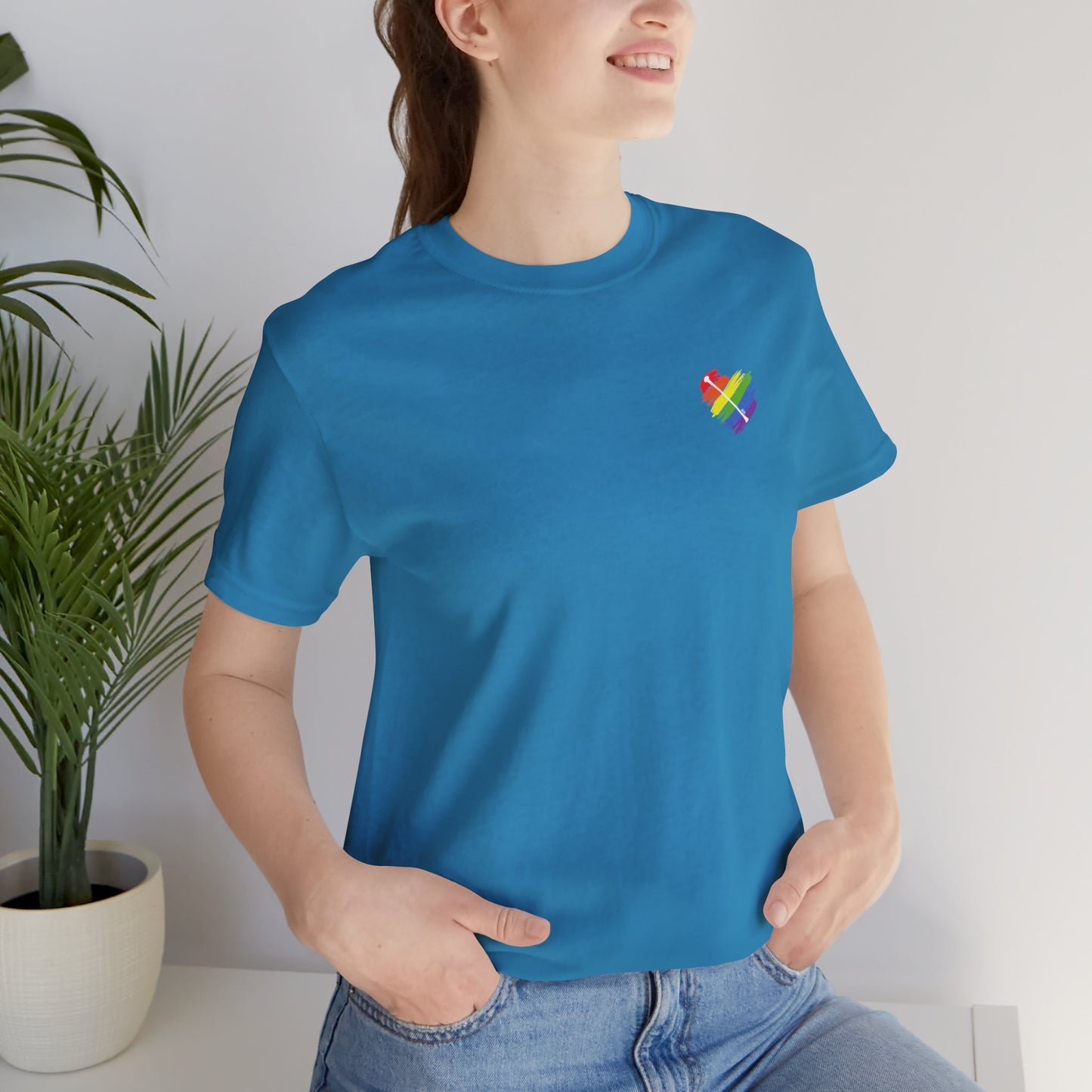 Rainbow Heart | Unisex Short Sleeve Tee