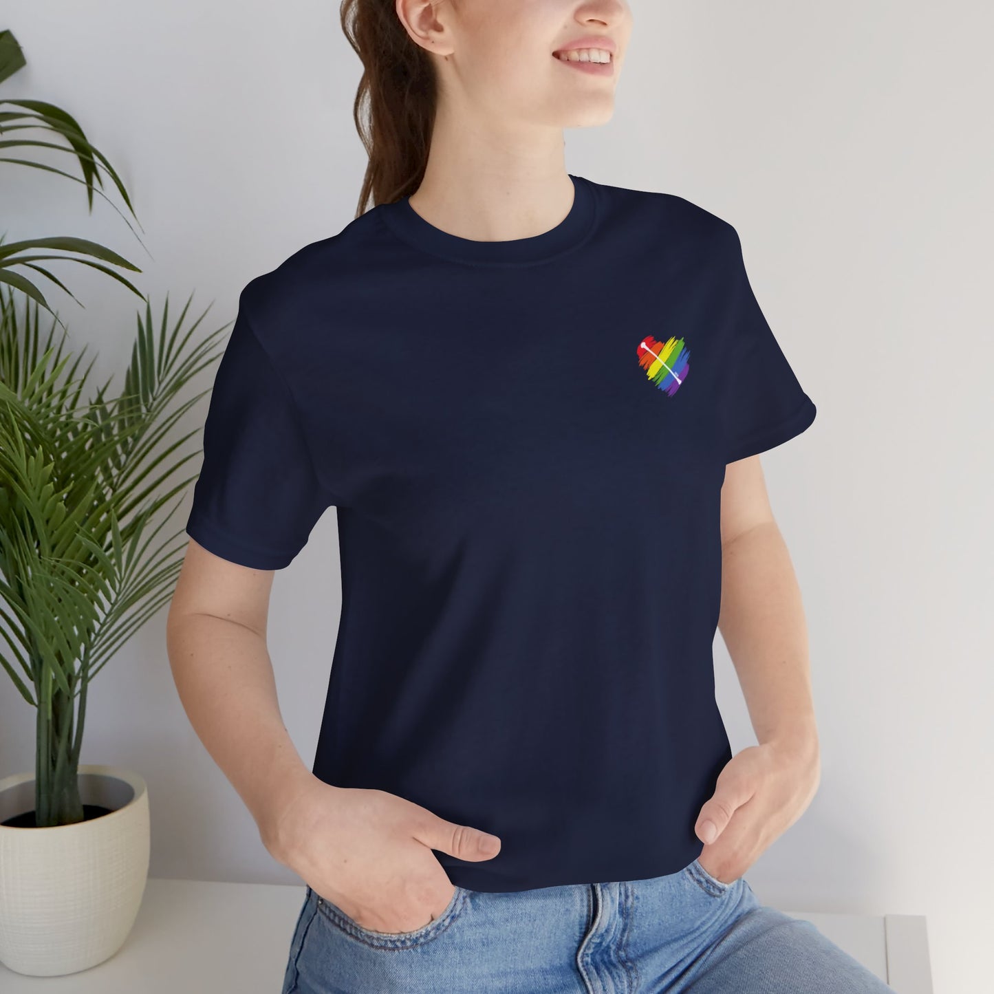 Rainbow Heart | Unisex Short Sleeve Tee