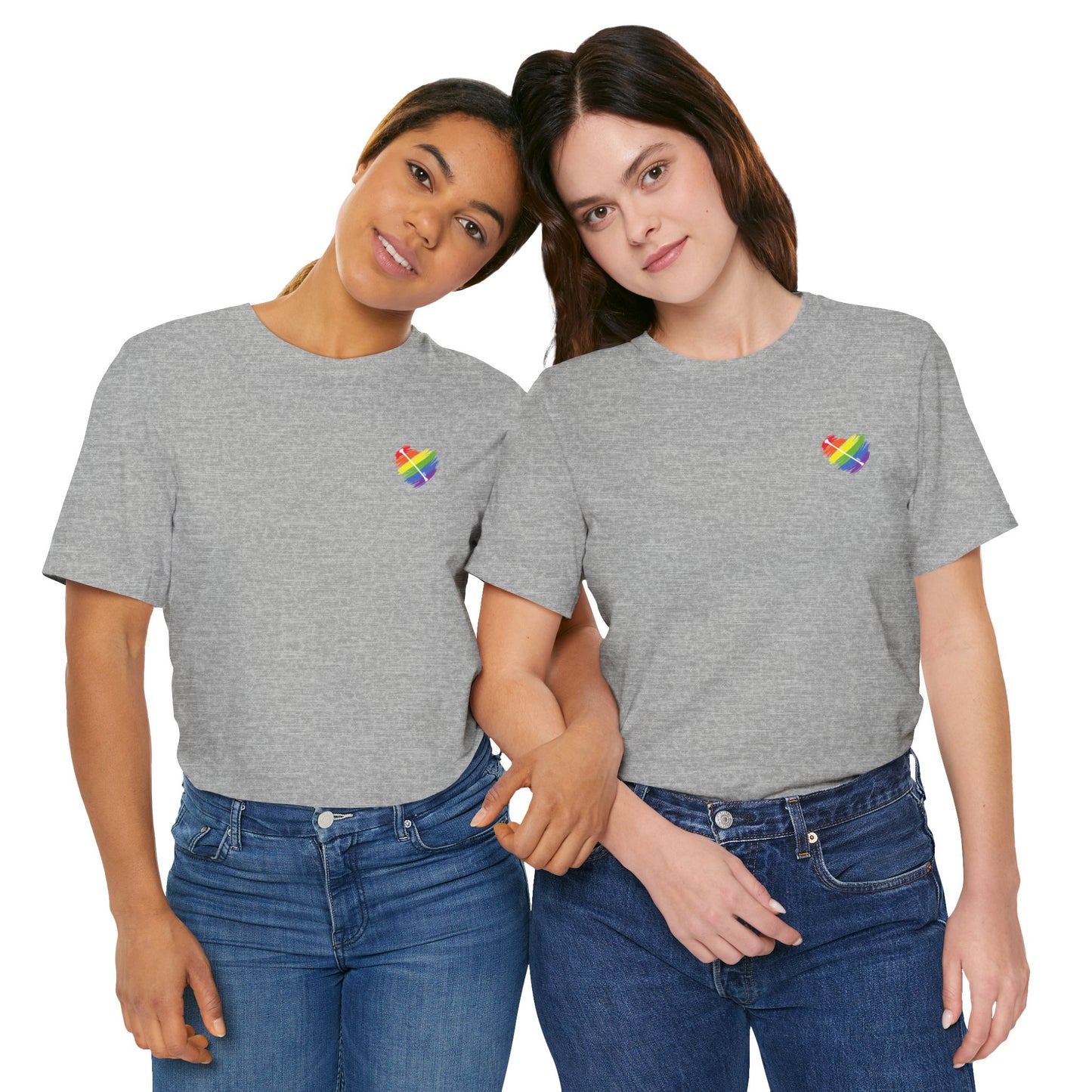 Rainbow Heart | Unisex Short Sleeve Tee