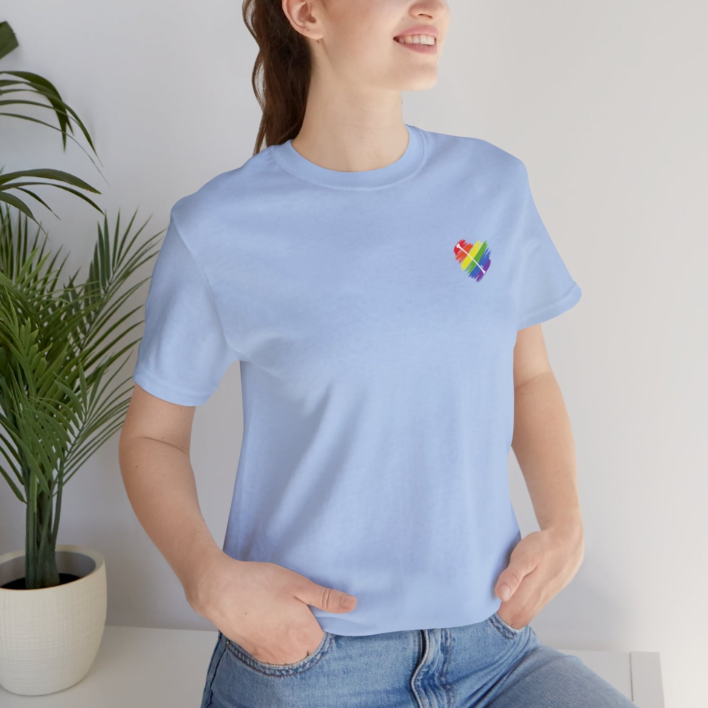 Rainbow Heart | Unisex Short Sleeve Tee