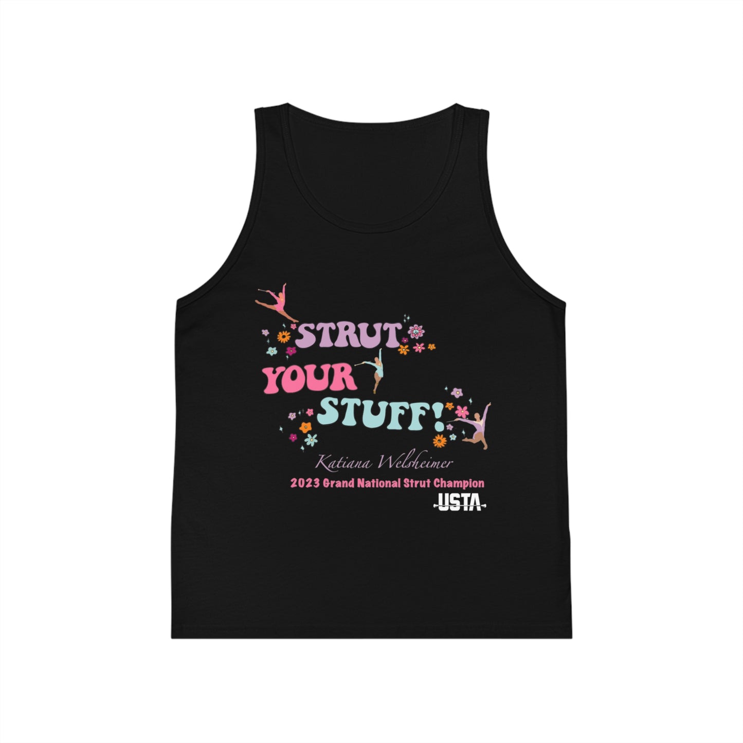 Katiana Welsheimer "Strut Your Stuff"  Kid's Tank Top