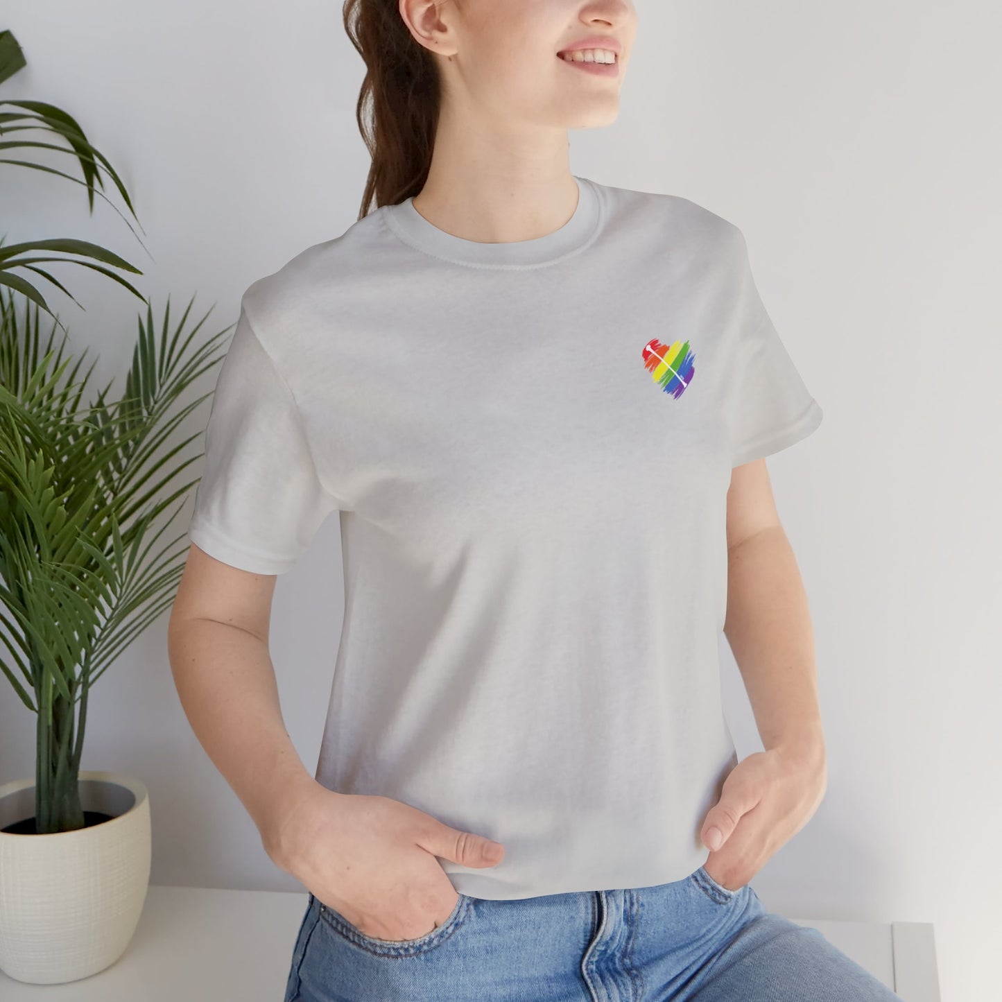 Rainbow Heart | Unisex Short Sleeve Tee