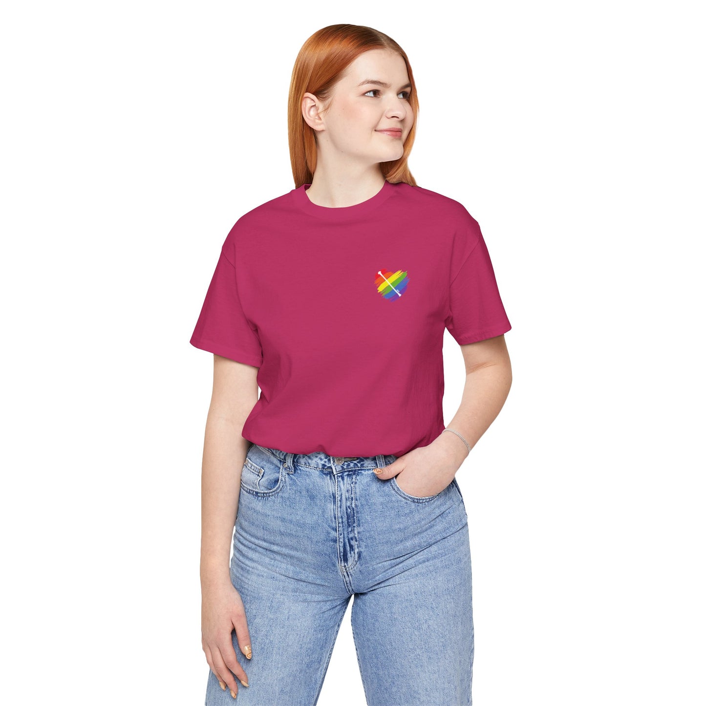 Rainbow Heart | Unisex Short Sleeve Tee