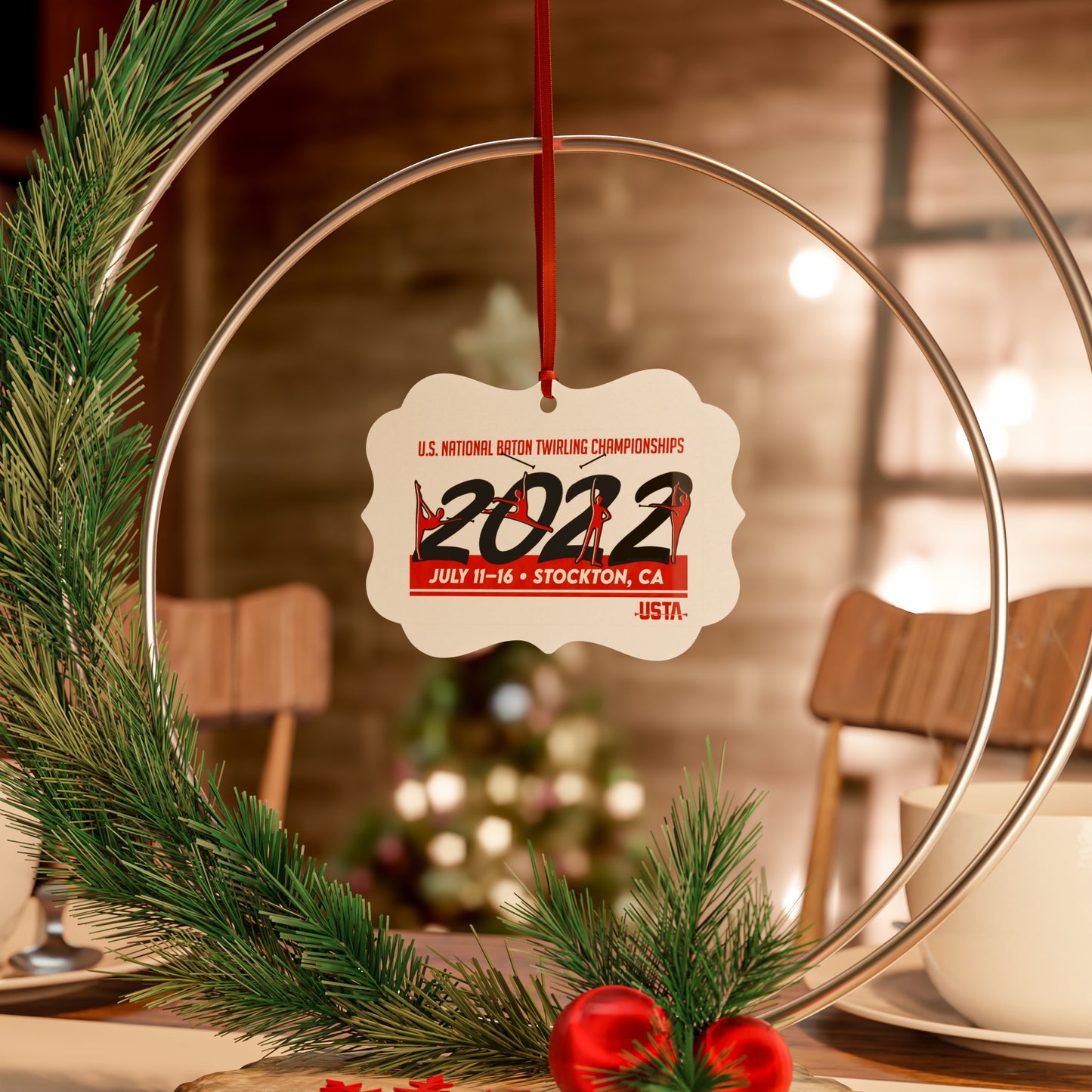 2022 U.S. National Baton Twirling Championships Ornament