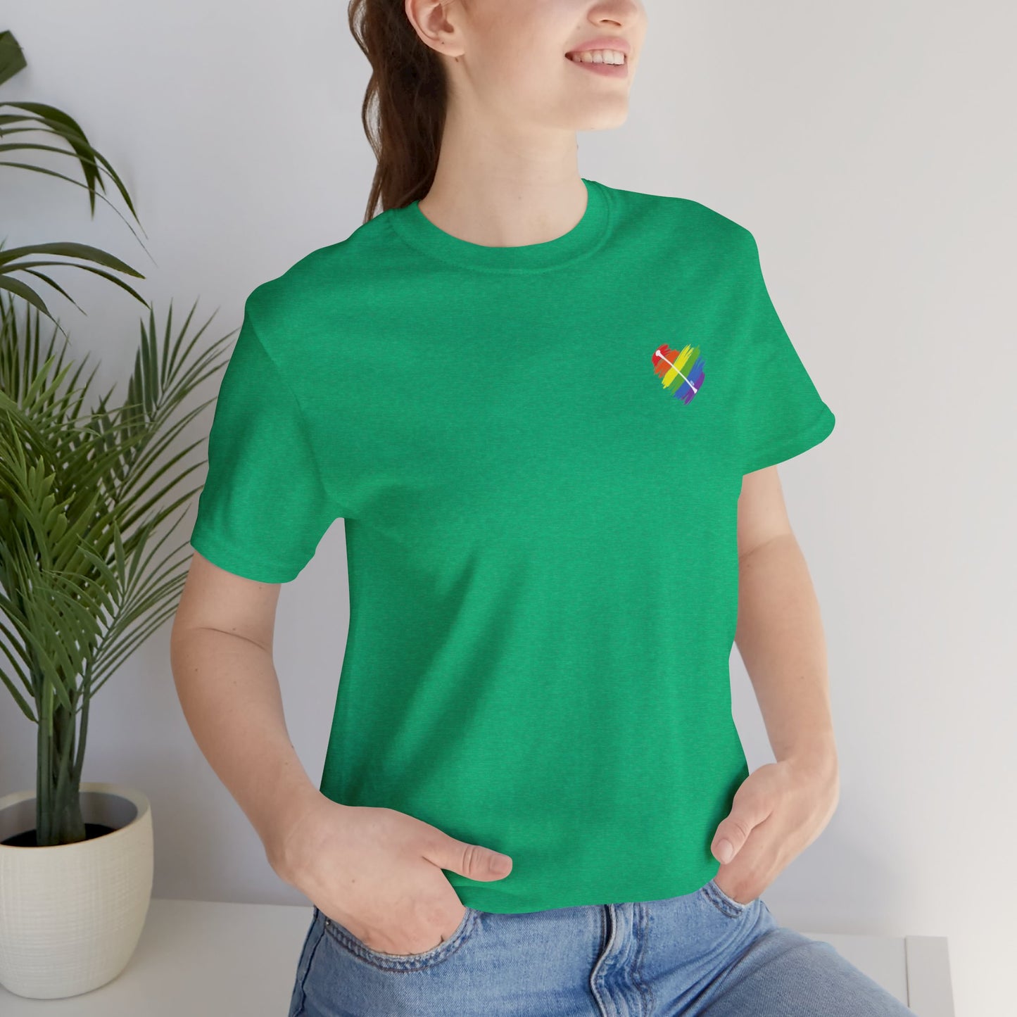 Rainbow Heart | Unisex Short Sleeve Tee