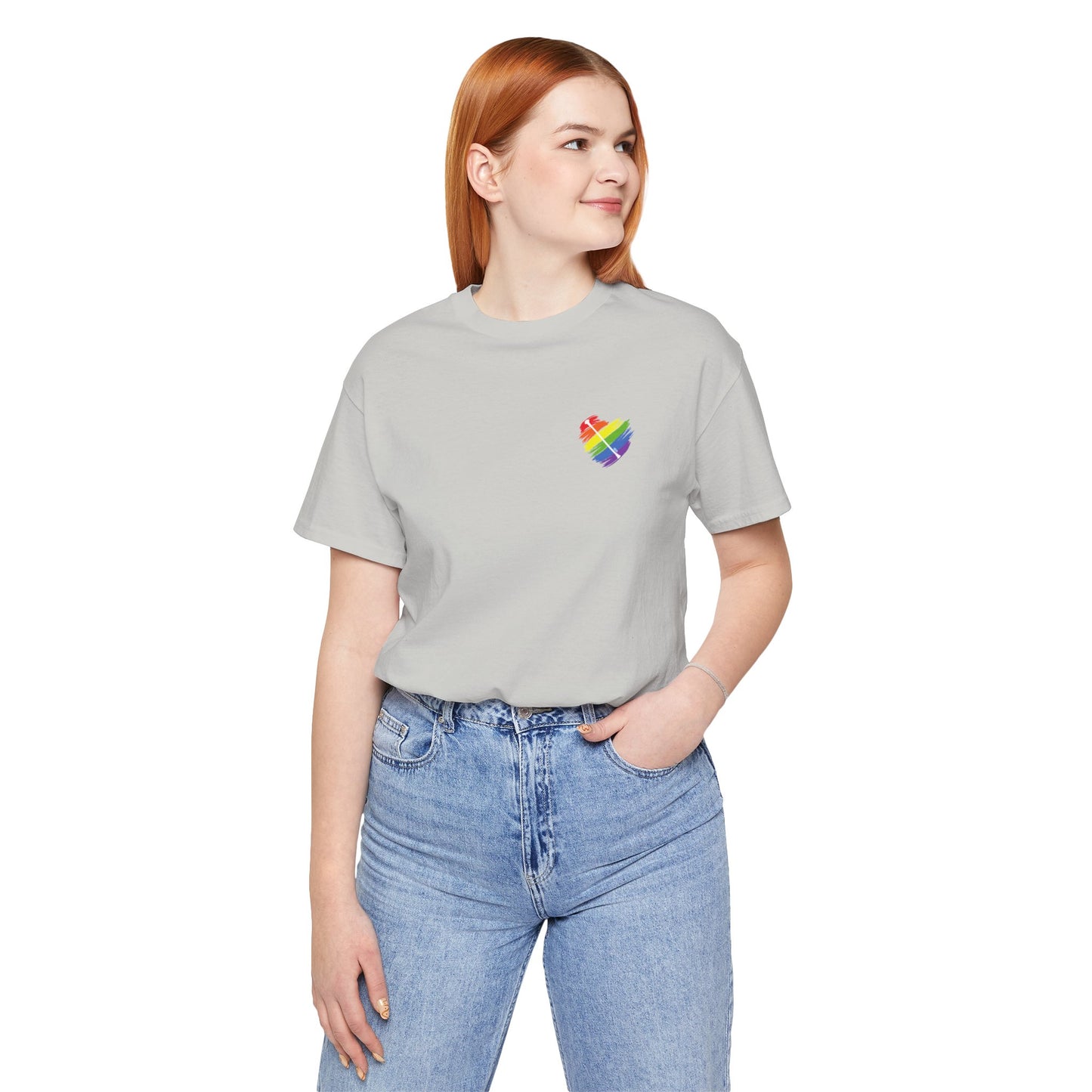 Rainbow Heart | Unisex Short Sleeve Tee