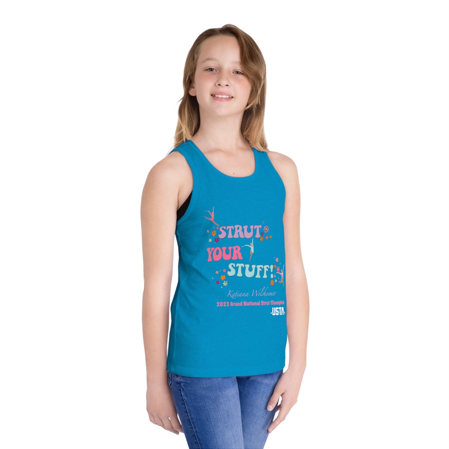 Katiana Welsheimer "Strut Your Stuff"  Kid's Tank Top