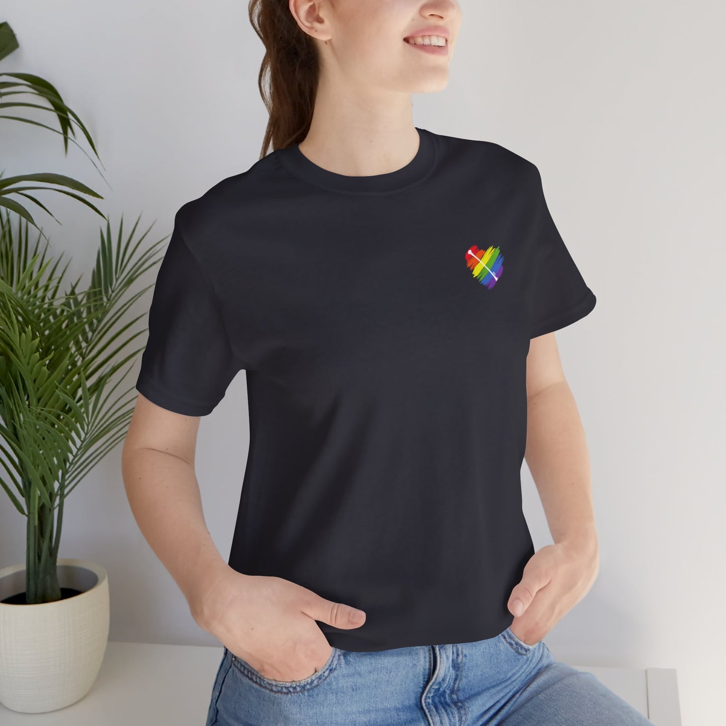 Rainbow Heart | Unisex Short Sleeve Tee