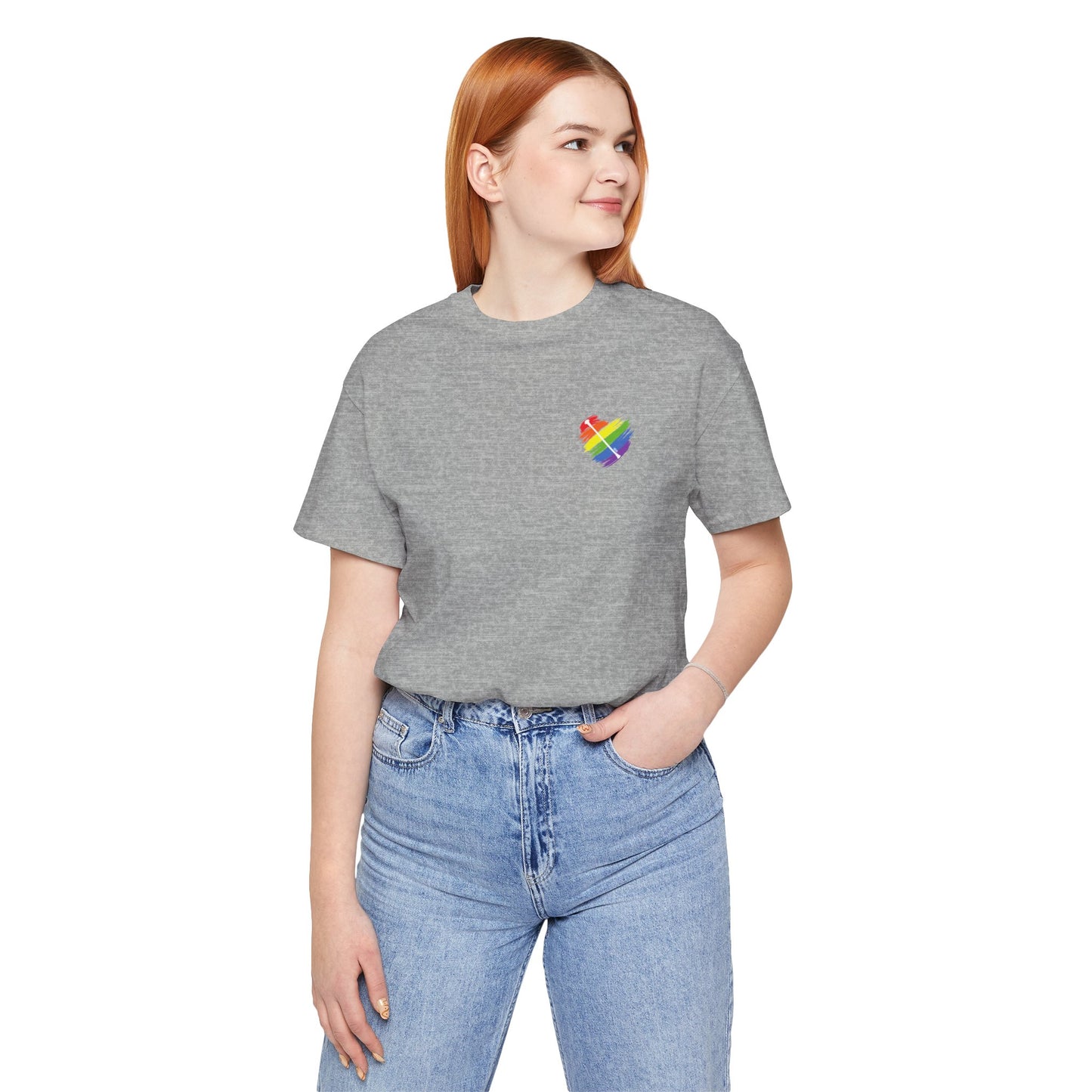 Rainbow Heart | Unisex Short Sleeve Tee