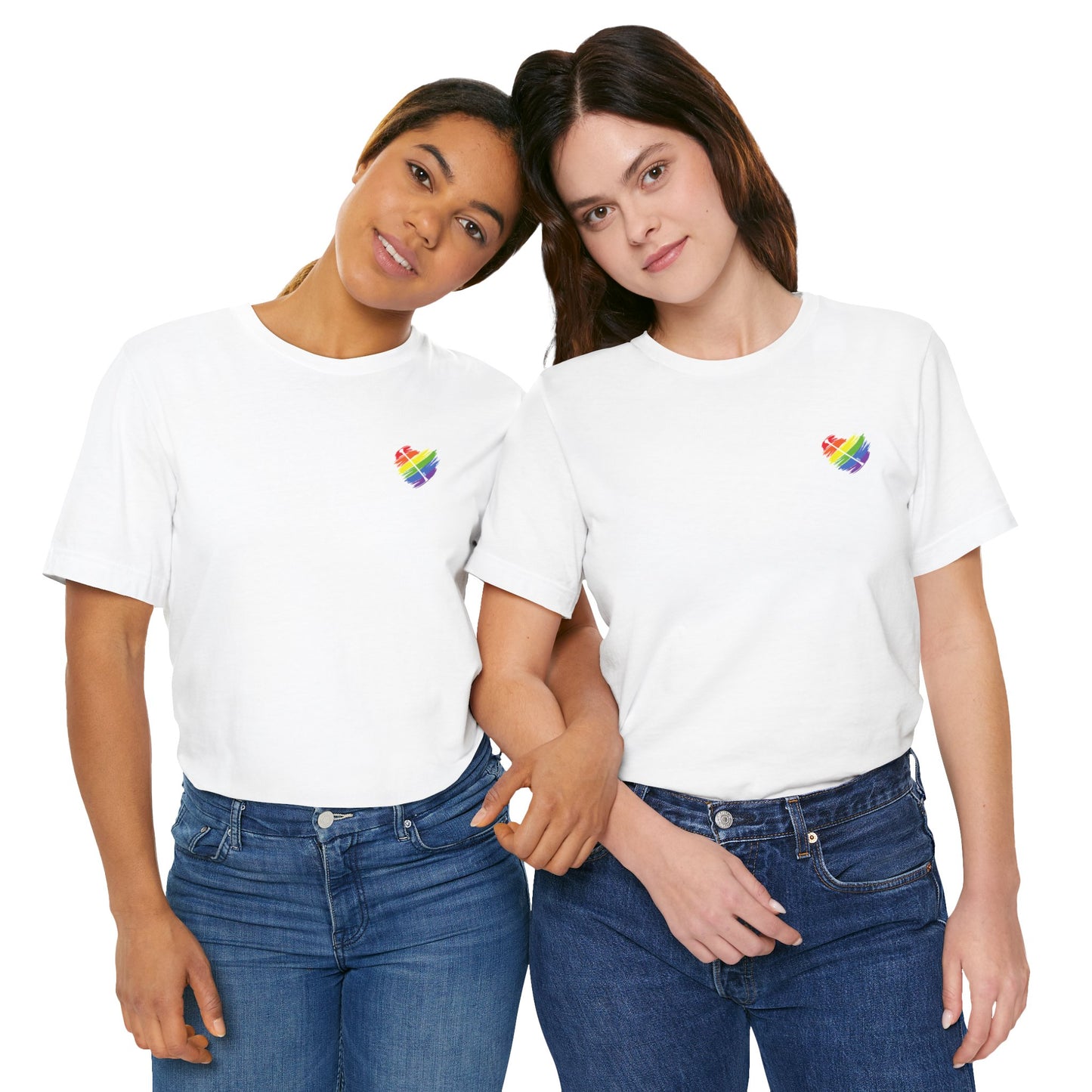 Rainbow Heart | Unisex Short Sleeve Tee