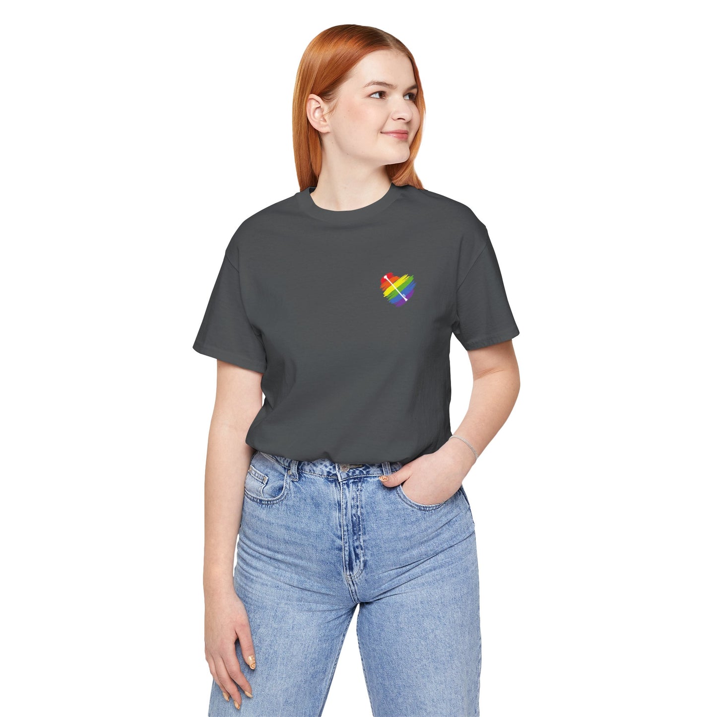 Rainbow Heart | Unisex Short Sleeve Tee