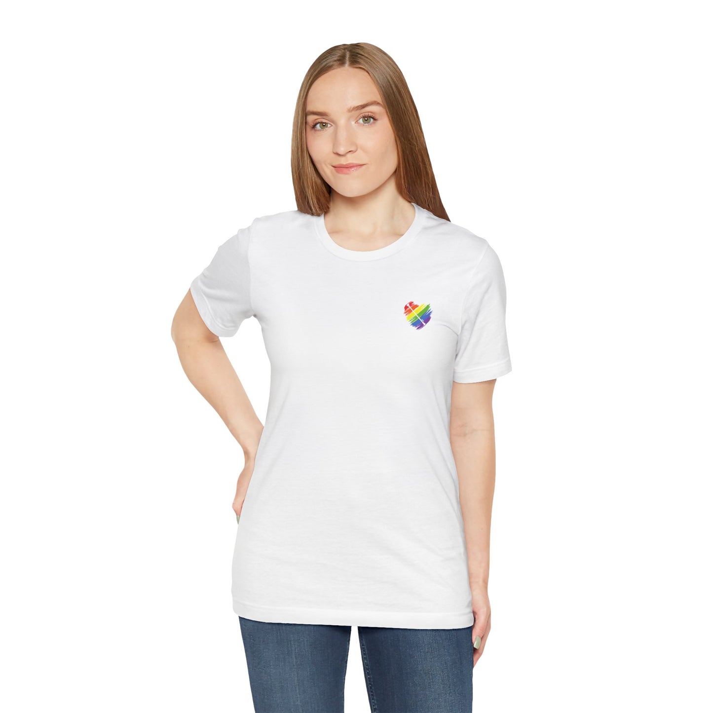 Rainbow Heart | Unisex Short Sleeve Tee