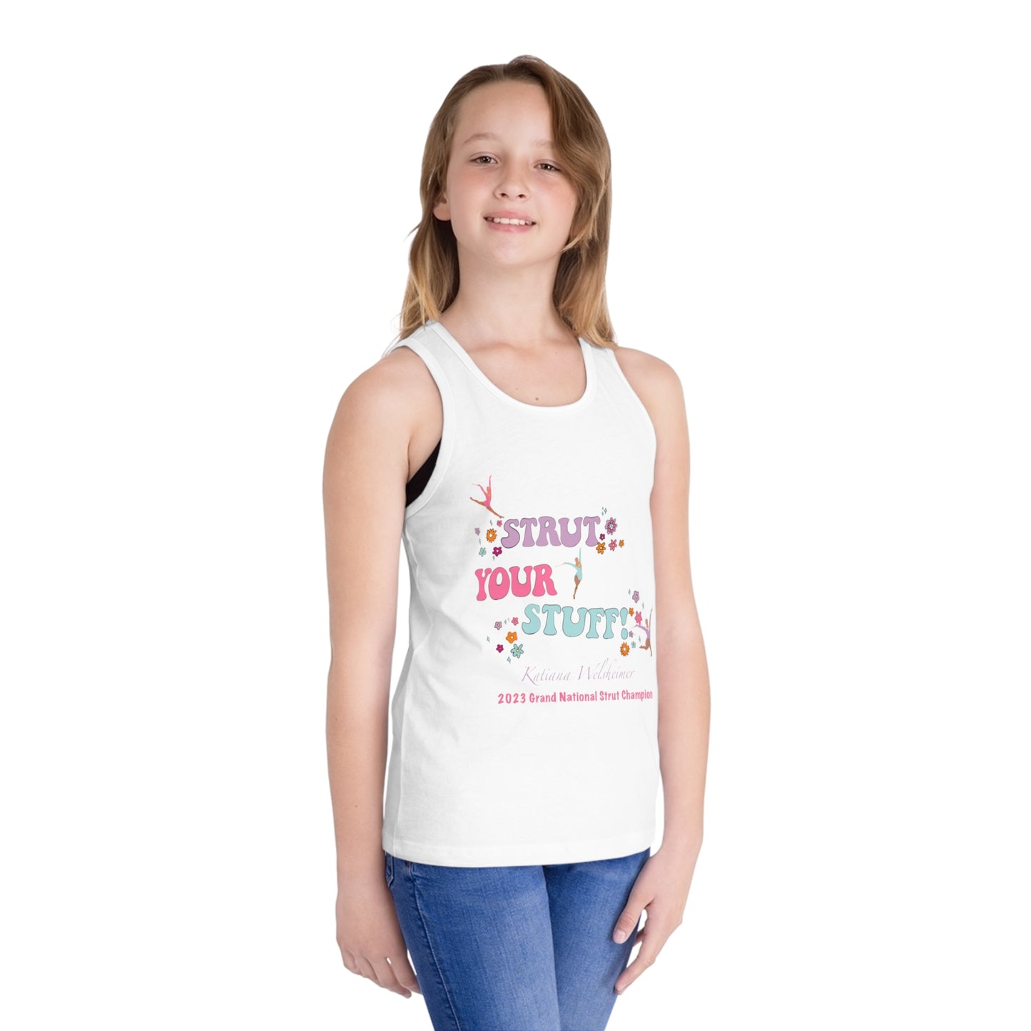 Katiana Welsheimer "Strut Your Stuff"  Kid's Tank Top