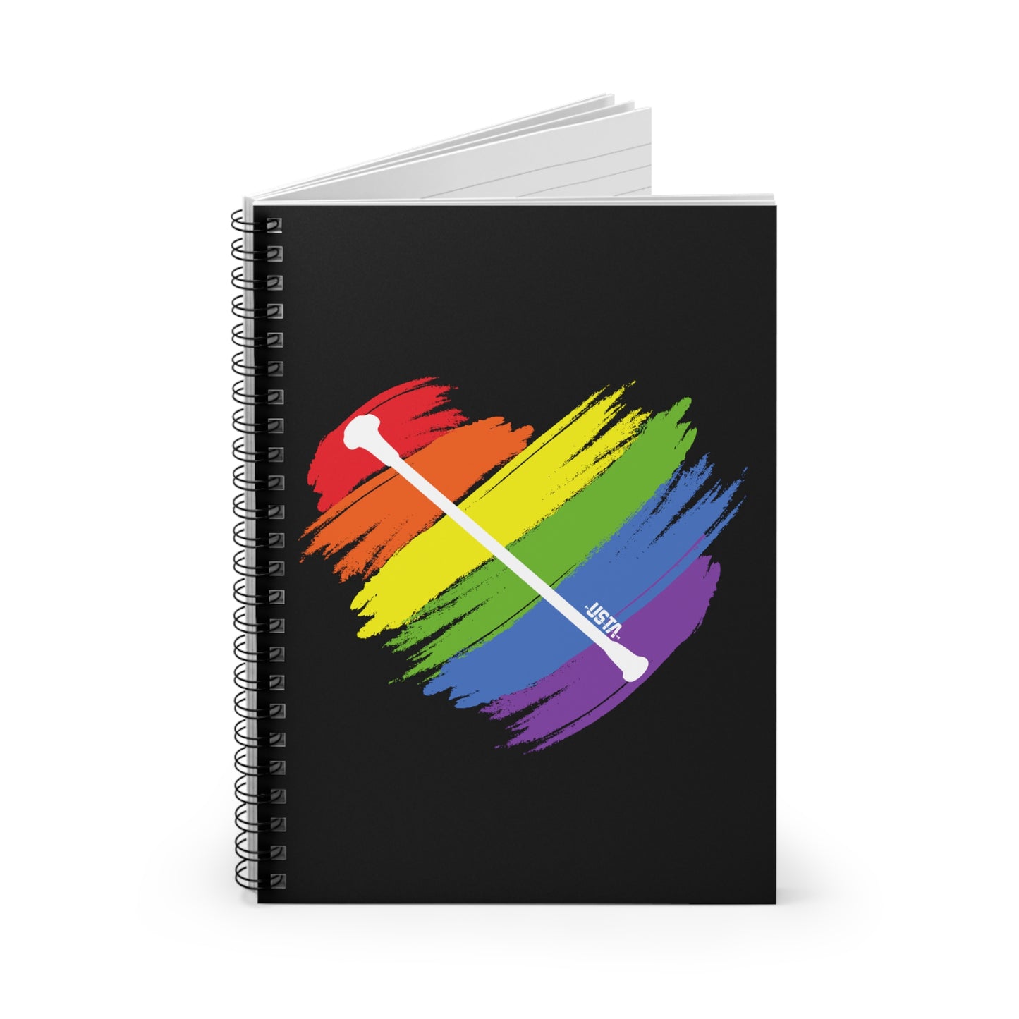 Rainbow Heart | Spiral Notebook - Ruled Line