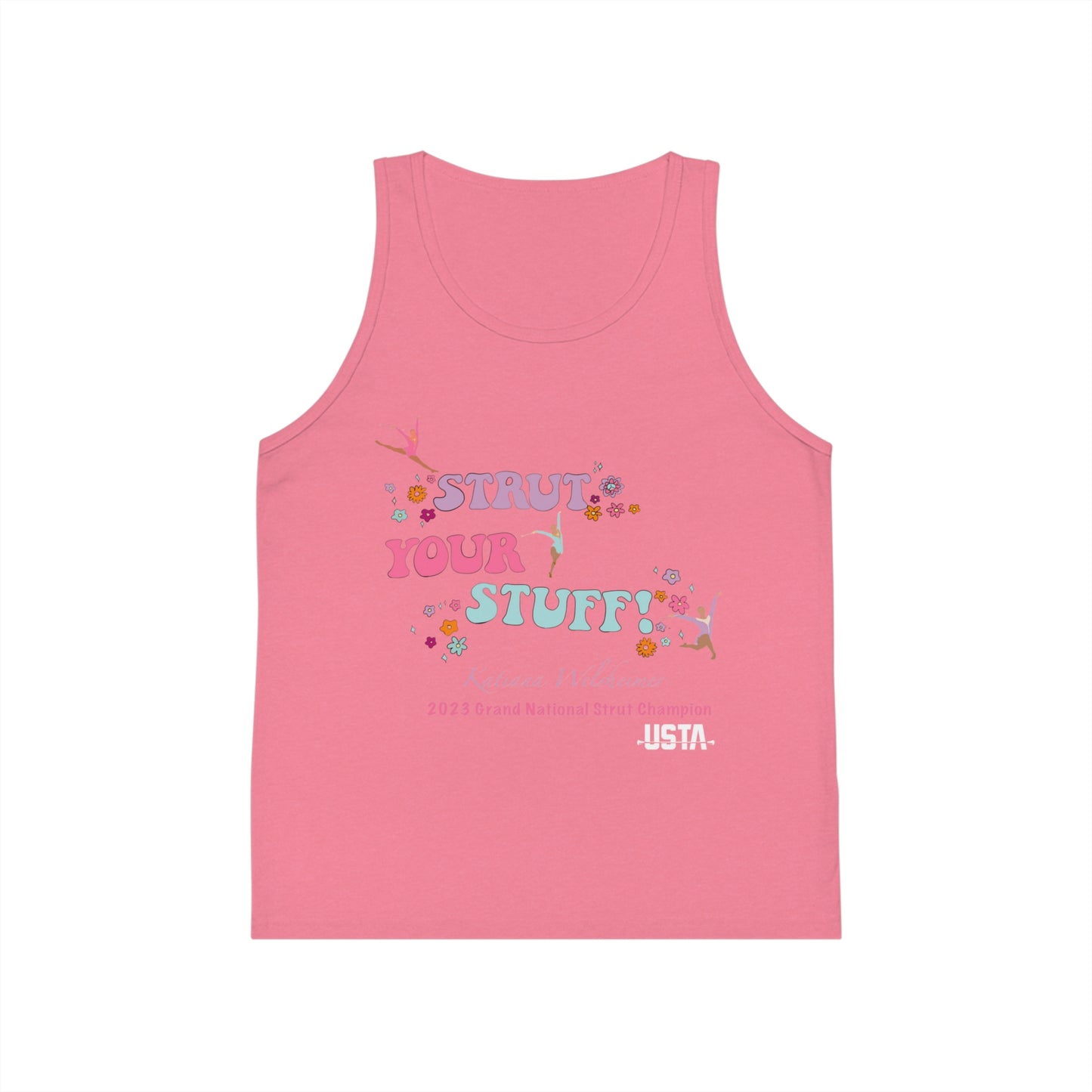 Katiana Welsheimer "Strut Your Stuff"  Kid's Tank Top