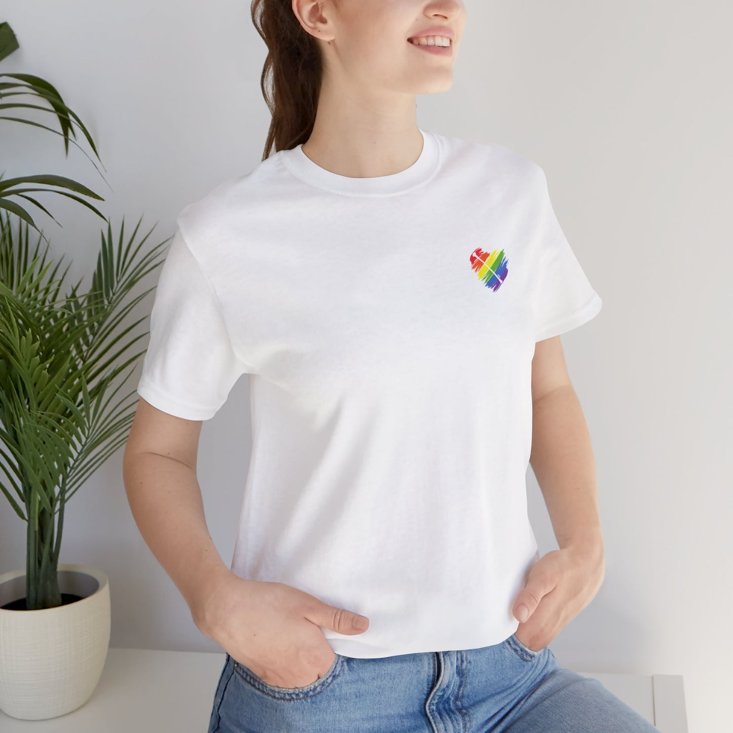 Rainbow Heart | Unisex Short Sleeve Tee