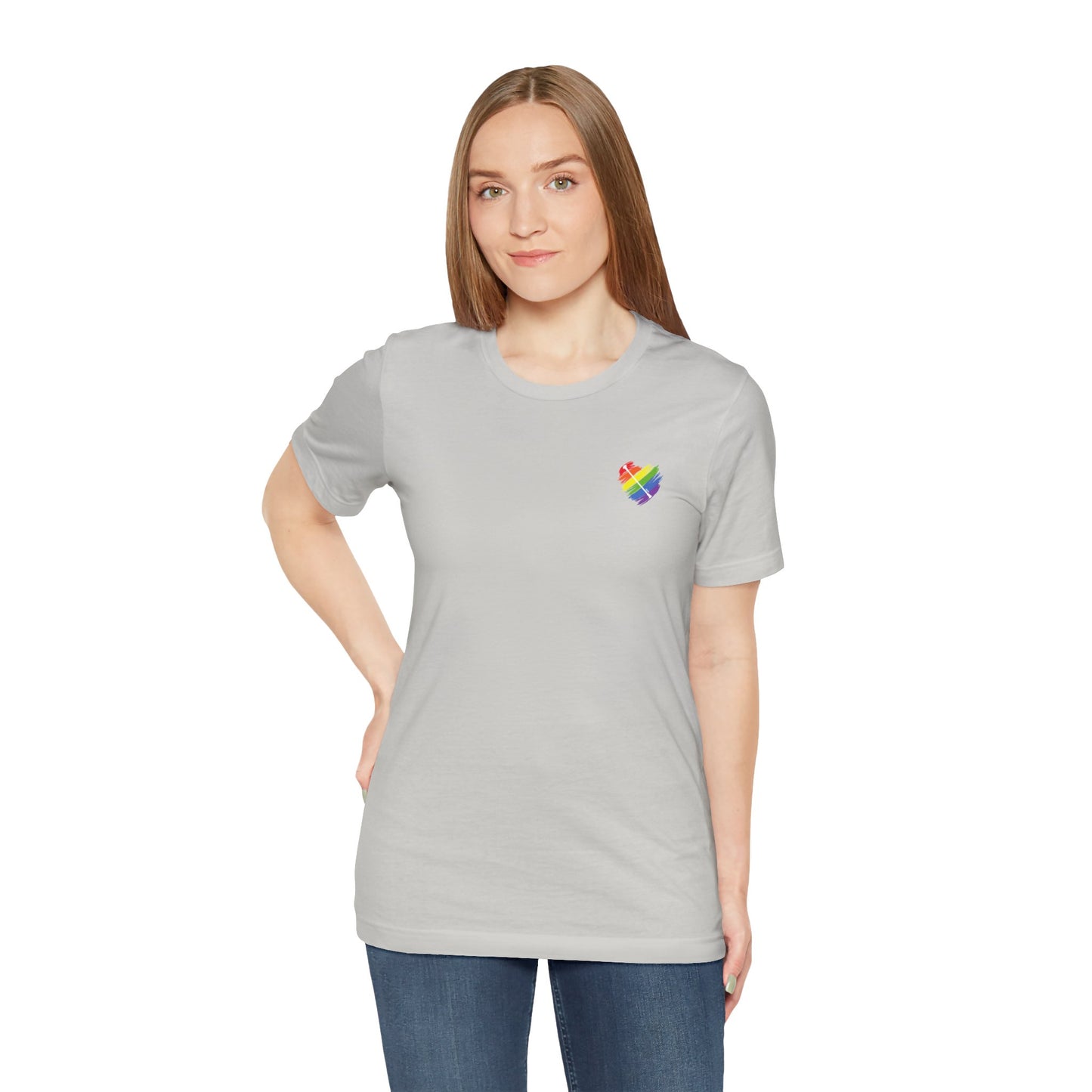 Rainbow Heart | Unisex Short Sleeve Tee